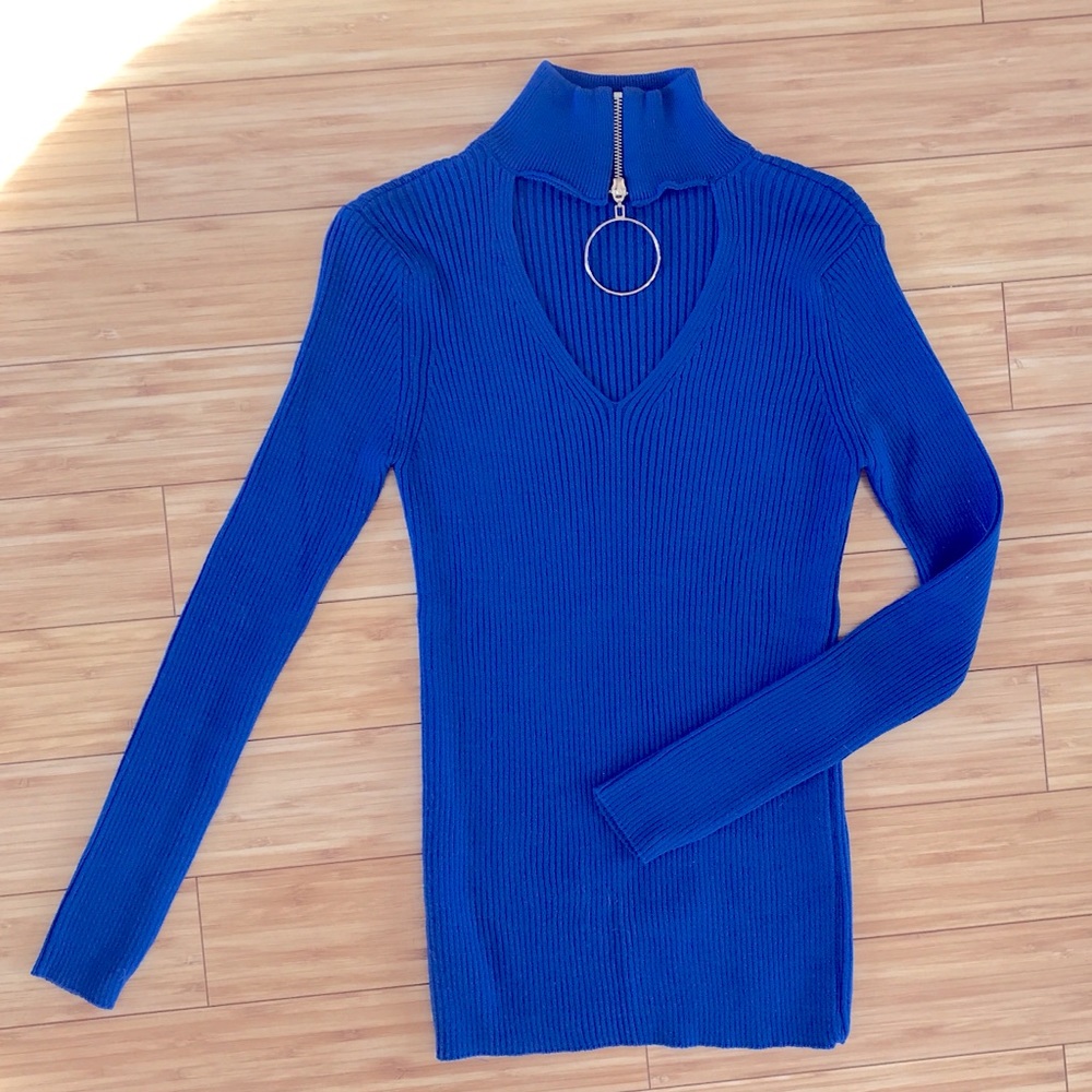 Royal Blue Sweater.  Milan Kiss Brand.  Size Small.